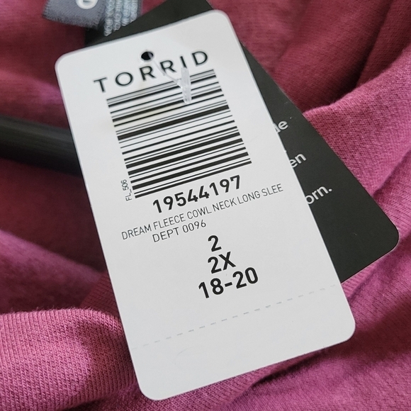 Dream Fleece Cowl Neck Long Sleeve Lounge Sweatshirt - Picture 9 of 9